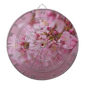 Sakura Cherry Blossom Bleke roze reflecties Dartbord (Voorkant)