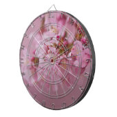 Sakura Cherry Blossom Bleke roze reflecties Dartbord (Voorkant Rechts)