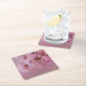 Sakura Cherry Blossom Bleke roze reflecties Kartonnen Onderzetters (Insitu)