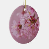 Sakura Cherry Blossom Bleke roze reflecties Keramisch Ornament (Rechts)
