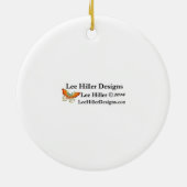 Sakura Cherry Blossom Bleke roze reflecties Keramisch Ornament (Achterkant)