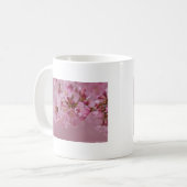 Sakura Cherry Blossom Bleke roze reflecties Koffiemok (Voorkant links)