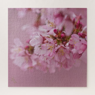 Sakura Cherry Blossom Bleke roze reflecties Legpuzzel