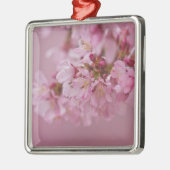 Sakura Cherry Blossom Bleke roze reflecties Metalen Ornament (Links)