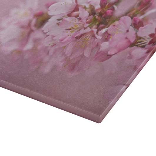 Sakura Cherry Blossom Bleke roze reflecties Snijplank (Hoek)