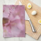 Sakura Cherry Blossom Bleke roze reflecties Theedoek (Quarter Fold)