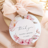 Sakura cherry blossom bruiloft bedankjes labels