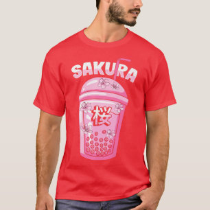 Sakura Cherry Blossom Bubble Tea for Japanese Cult T-shirt