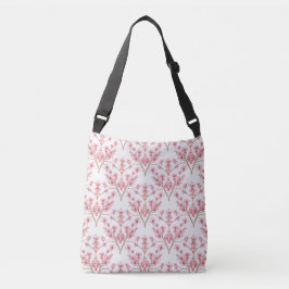 Sakura Cherry Blossom Damask Waterverf Crossbody Tas