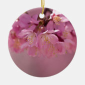 Sakura Cherry Blossom Delicate Pink Bouquet Keramisch Ornament (Voorkant)
