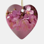 Sakura Cherry Blossom Delicate Pink Bouquet Keramisch Ornament (Rechts)