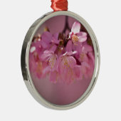 Sakura Cherry Blossom Delicate Pink Bouquet Metalen Ornament (Rechts)