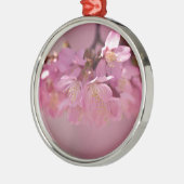 Sakura Cherry Blossom Delicate Pink Bouquet Metalen Ornament (Links)