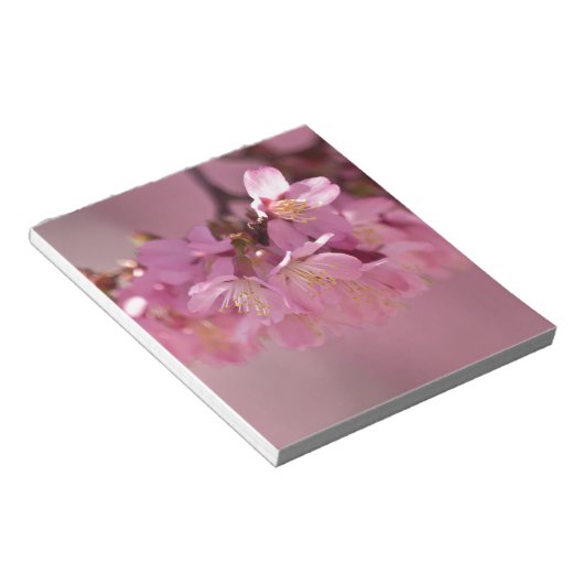 Sakura Cherry Blossom Delicate Pink Bouquet Notitieblok (Schuin)
