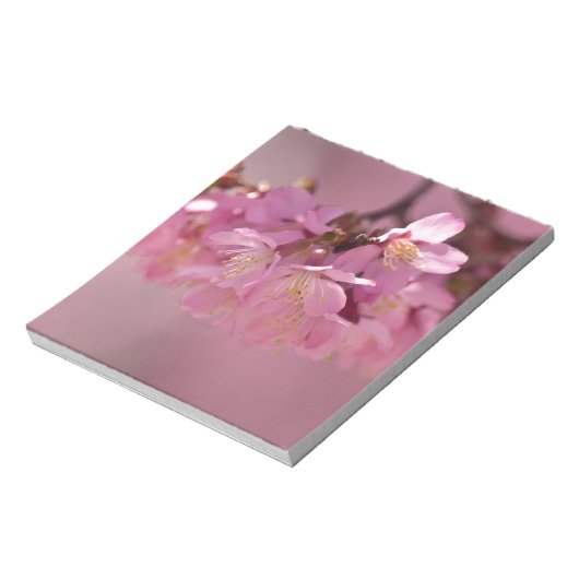 Sakura Cherry Blossom Delicate Pink Bouquet Notitieblok (Linkerzijde)