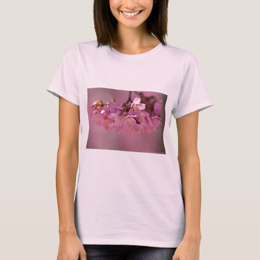 Sakura Cherry Blossom Delicate Pink Bouquet T-shirt (Voorkant)