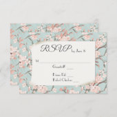 Sakura Cherry Blossom Design RSVP (Voorkant / Achterkant)