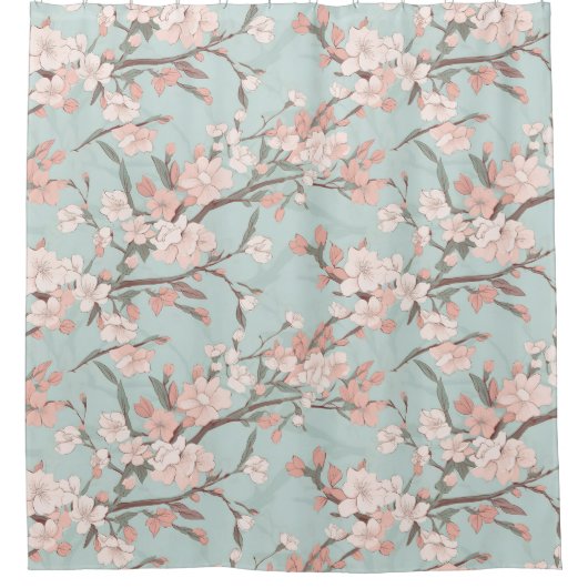 Sakura Cherry Blossom Douchegordijn (Voorkant)