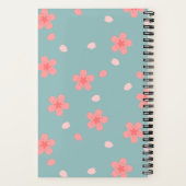Sakura Cherry Blossom Floral Pattern Notitieboek (Achterkant)