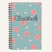 Sakura Cherry Blossom Floral Pattern Notitieboek (Voorkant)