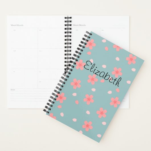 Sakura Cherry Blossom Floral Pattern Planner (Display)