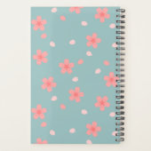 Sakura Cherry Blossom Floral Pattern Planner (Achterkant)