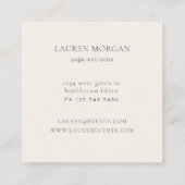 Sakura Cherry Blossom Floral Vierkante Visitekaartje (Achterkant)