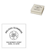 Sakura Cherry Blossom Flower Arch Address Rubberstempel (Gestempeld)