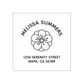 Sakura Cherry Blossom Flower Arch Address Rubberstempel (Afrduk)