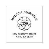Sakura Cherry Blossom Flower Arch Address Zelfinktende Stempel (Design)