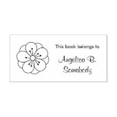 Sakura Cherry Blossom Flower Bookplate Rubberstempel (Afrduk)