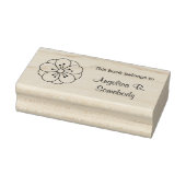 Sakura Cherry Blossom Flower Bookplate Rubberstempel (Stempel)