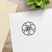 Sakura Cherry Blossom Flower Loyalty Kaart Korting Rubberstempel
