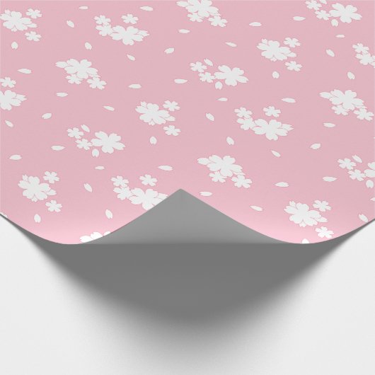 Sakura Cherry Blossom Flower Pattern Cadeaupapier (Hoek)