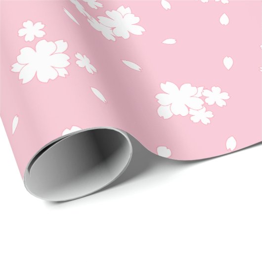 Sakura Cherry Blossom Flower Pattern Cadeaupapier (Rol Hoek)