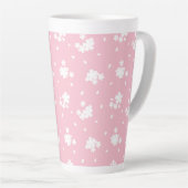 Sakura Cherry Blossom Flower Pattern Latte Mok (Rechterhoek)
