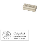 Sakura Cherry Blossom Flower Return-adres Rubberstempel (Gestempeld)