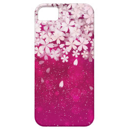 Sakura Cherry Blossom Fuchsia & White Flowers iPhone 11 Hoesje