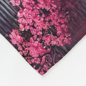 Sakura Cherry Blossom Garden Shrine Pond Japans Fleece Deken (Hoek)