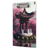 Sakura Cherry Blossom Garden Shrine Pond Japans Klembord (Links)