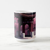 Sakura Cherry Blossom Garden Shrine Pond Japans Koffiemok (Center)