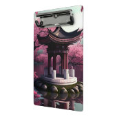 Sakura Cherry Blossom Garden Shrine Pond Japans Mini Klembord (Angled2)