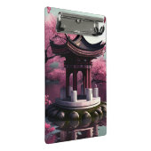 Sakura Cherry Blossom Garden Shrine Pond Japans Mini Klembord (Schuin)