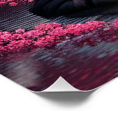 Sakura Cherry Blossom Garden Shrine Pond Japans Perfect Poster (Hoek)