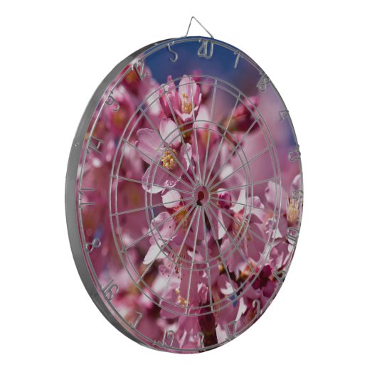 Sakura Cherry Blossom gekust door zonlicht Dartbord (Voorkant Links)
