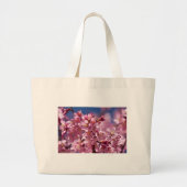 Sakura Cherry Blossom gekust door zonlicht Grote Tote Bag (Voorkant)