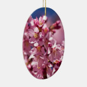 Sakura Cherry Blossom gekust door zonlicht Keramisch Ornament (Rechts)