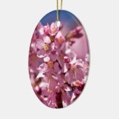 Sakura Cherry Blossom gekust door zonlicht Keramisch Ornament (Links)
