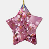 Sakura Cherry Blossom gekust door zonlicht Keramisch Ornament (Links)