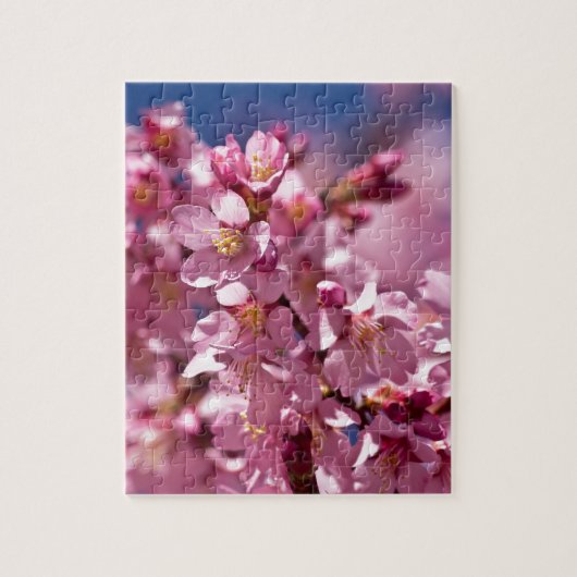 Sakura Cherry Blossom gekust door zonlicht Legpuzzel (Verticaal)